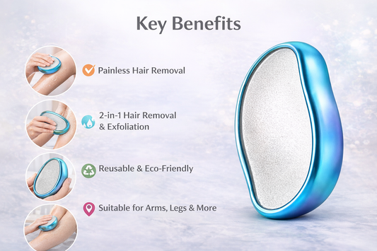 Crystal Hair Remover For Women And Men, Stone Smooth Skin Crystal Painless Hair Removal Stone, 1 Count